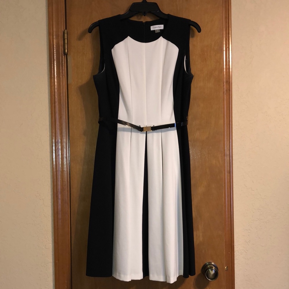 Calvin Klein Black/White formal dress
